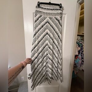 Thyme And Honey Bohemian Striped Maxi Skirt